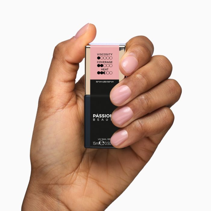 Soak-Off Aufbaugel GELNIUS® Natural-15ml - Nude Rosa "Soak-Off" Aufbaugel in der Flasche - Detail 2