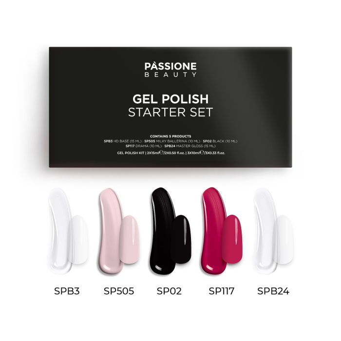 Starter Set Gel Polish - Kit base, semipermanentes y top coats
