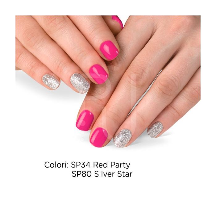 Vernis semi-permanent SP34 Red Party détail