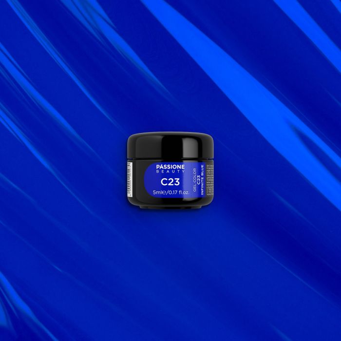 Gel Couleur C23 Infinite blue - Gel couleur bleu énergétique - détail 3