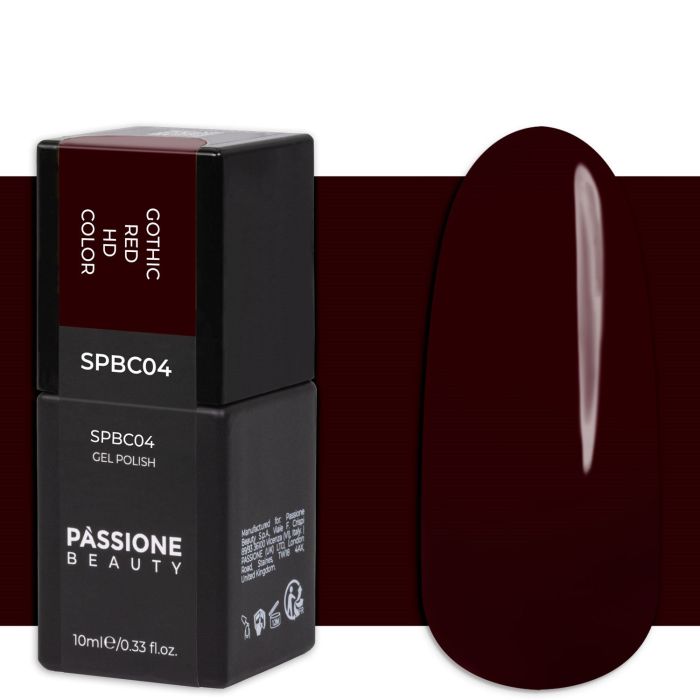 Esmalte Semipermanente Gothic Red HD Color