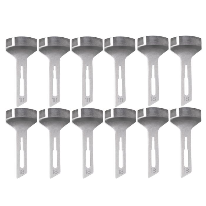 Lame Sgorbia 18 - Pack 12 pz dettaglio