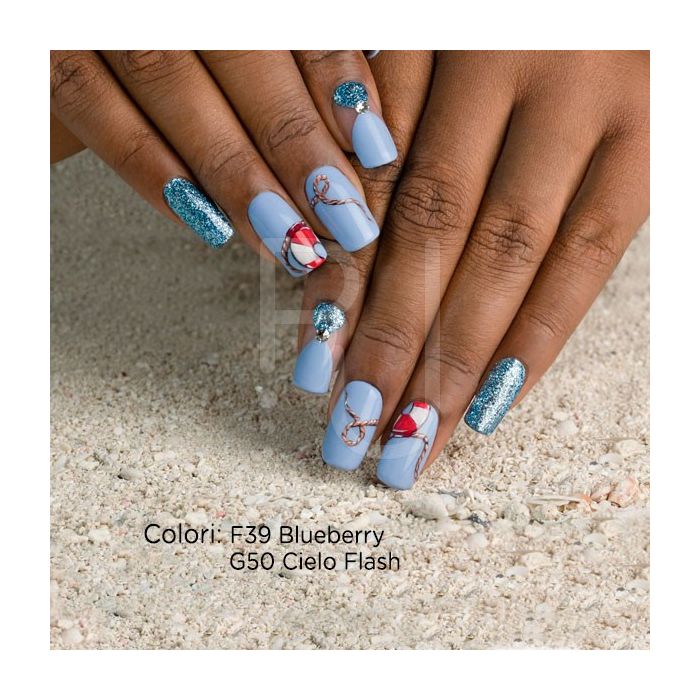 Gel colour F39 Blueberry detail