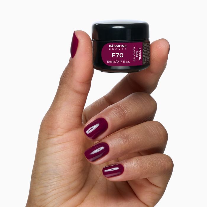 Gel color F70 Merlot dettaglio