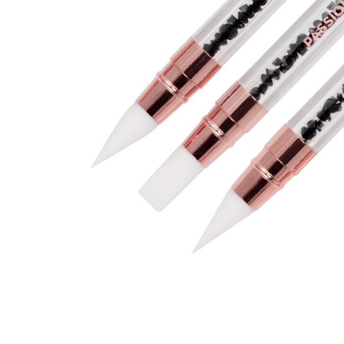 Set Pinceaux Glam Silicone détail