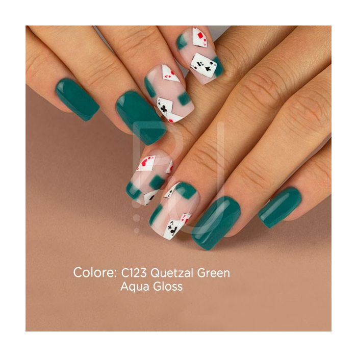 Farbgel C123 Quetzal Green Detail