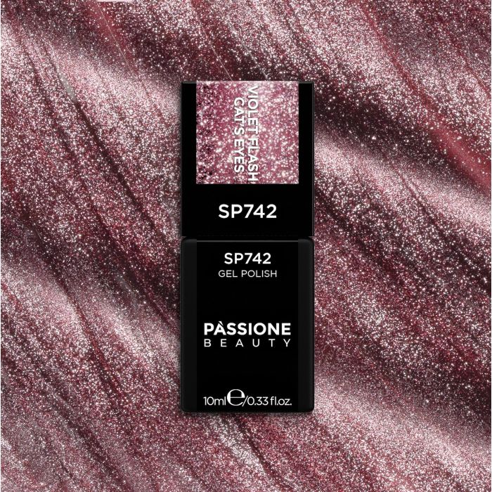 Gel Nail Polish SP742 Violet Flash Cat’s Eyes - Violet Flash Cat’s Eyes Gel Polish - detail 1