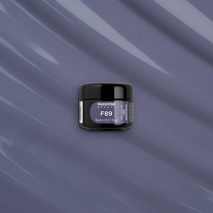Gel Color F89 Graphite - Gel color gris oscuro autosellante  - detalle 3