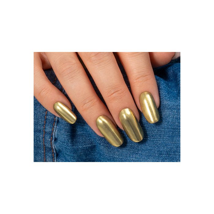 Gold Chrome Nails
