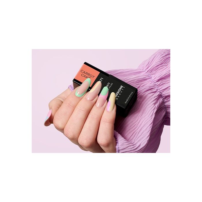 Wave Pastel Nails | Unghie pastello