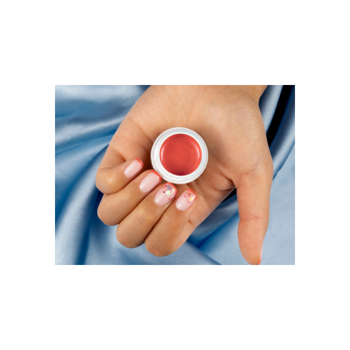 Manicura francesa veraniega y brillibrilli