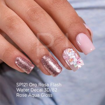 Gel Nail Polish GP121 Gold Pink Flash  detail