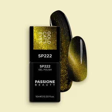 Gel Nail Polish GP222 Gold Cat's Eyes 