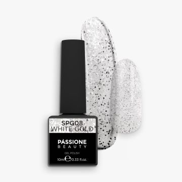 Gel Nail Polish GPG08 White Gold 