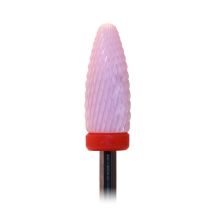 Ceramic Pink Flame Nail Drill Bit