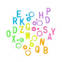 Fluo Alphabet - Nail Deco