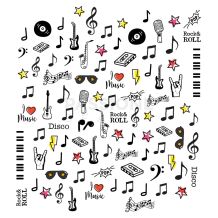 Music - Nail Stickers