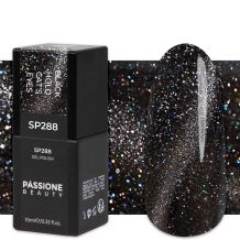 Gel Nail Polish SP288 Black Holo Cat's Eyes