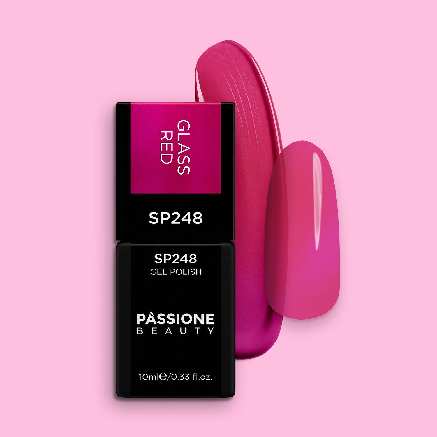 Gel Nail Polish GP248 Glass Red