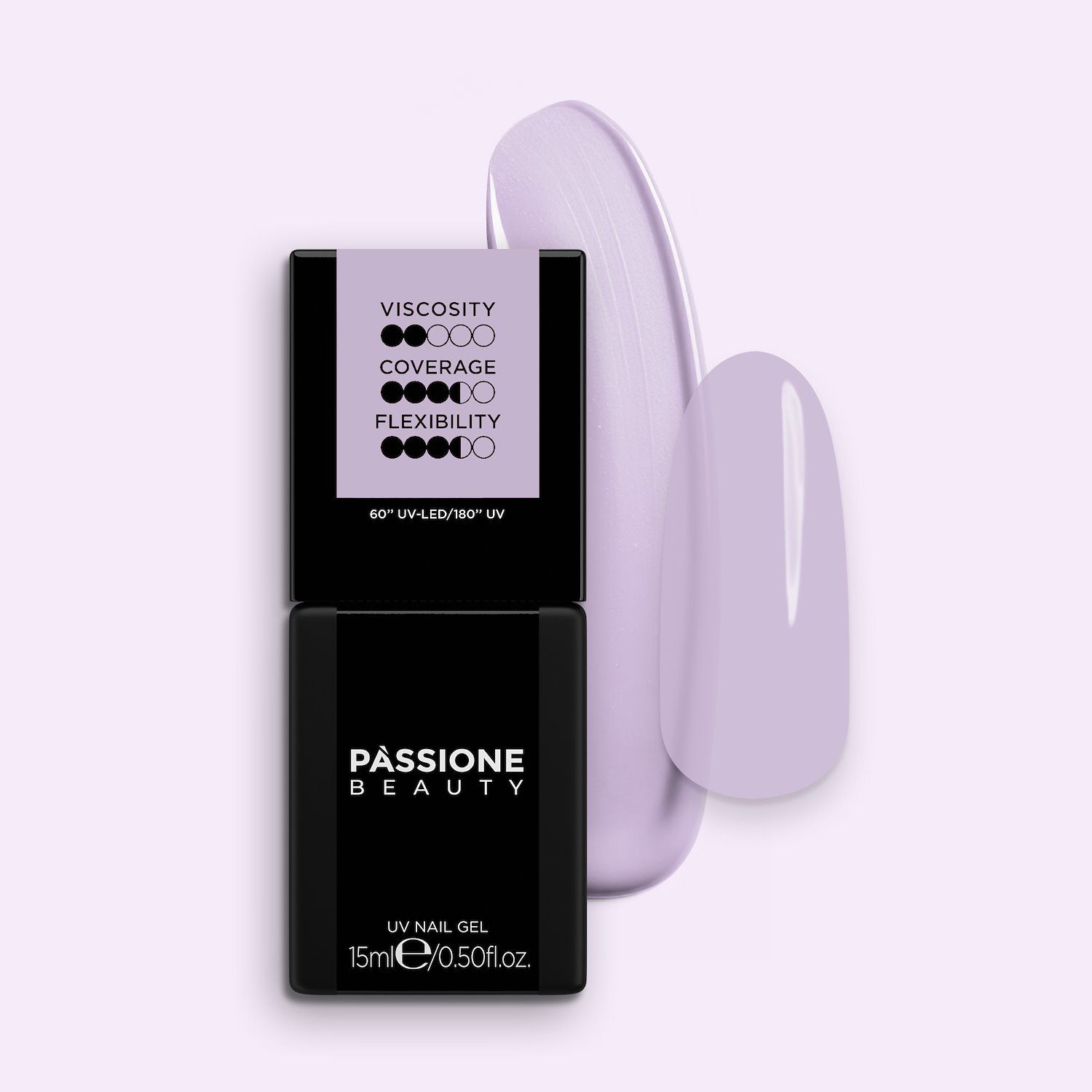 HD Base Pinky Lilac 15 ml - Base Rubber Semipermanente Lilla