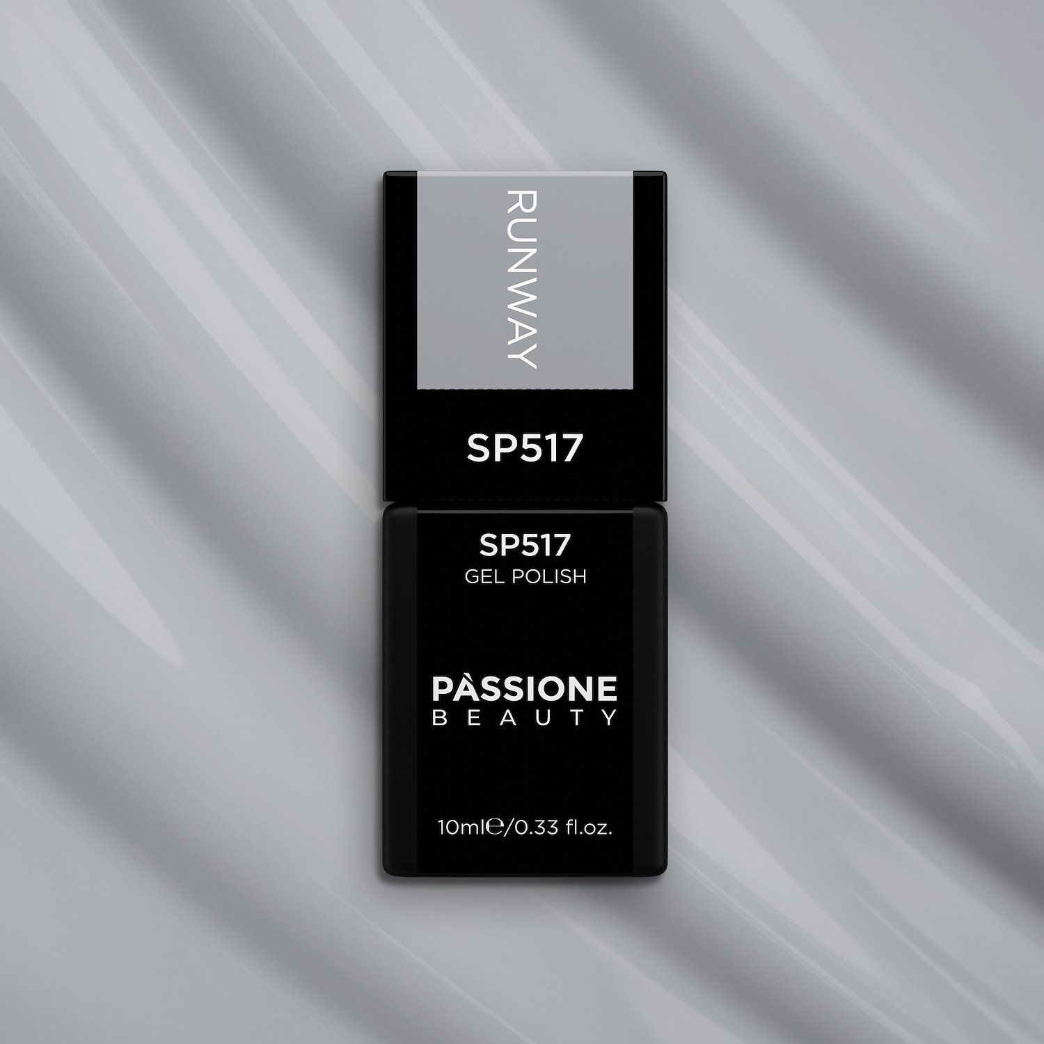 Gel Nail Polish SP517 Runway - Pearly grey gel polish - detail 1