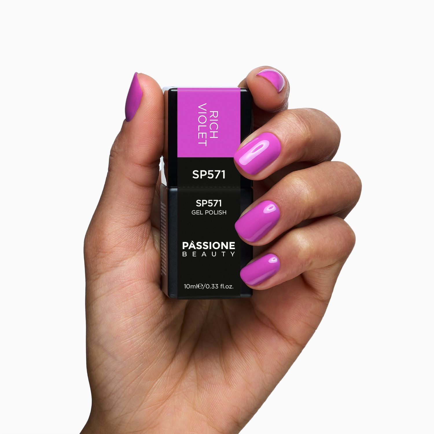 Vernis semi-permanent SP571 Rich Violet détail