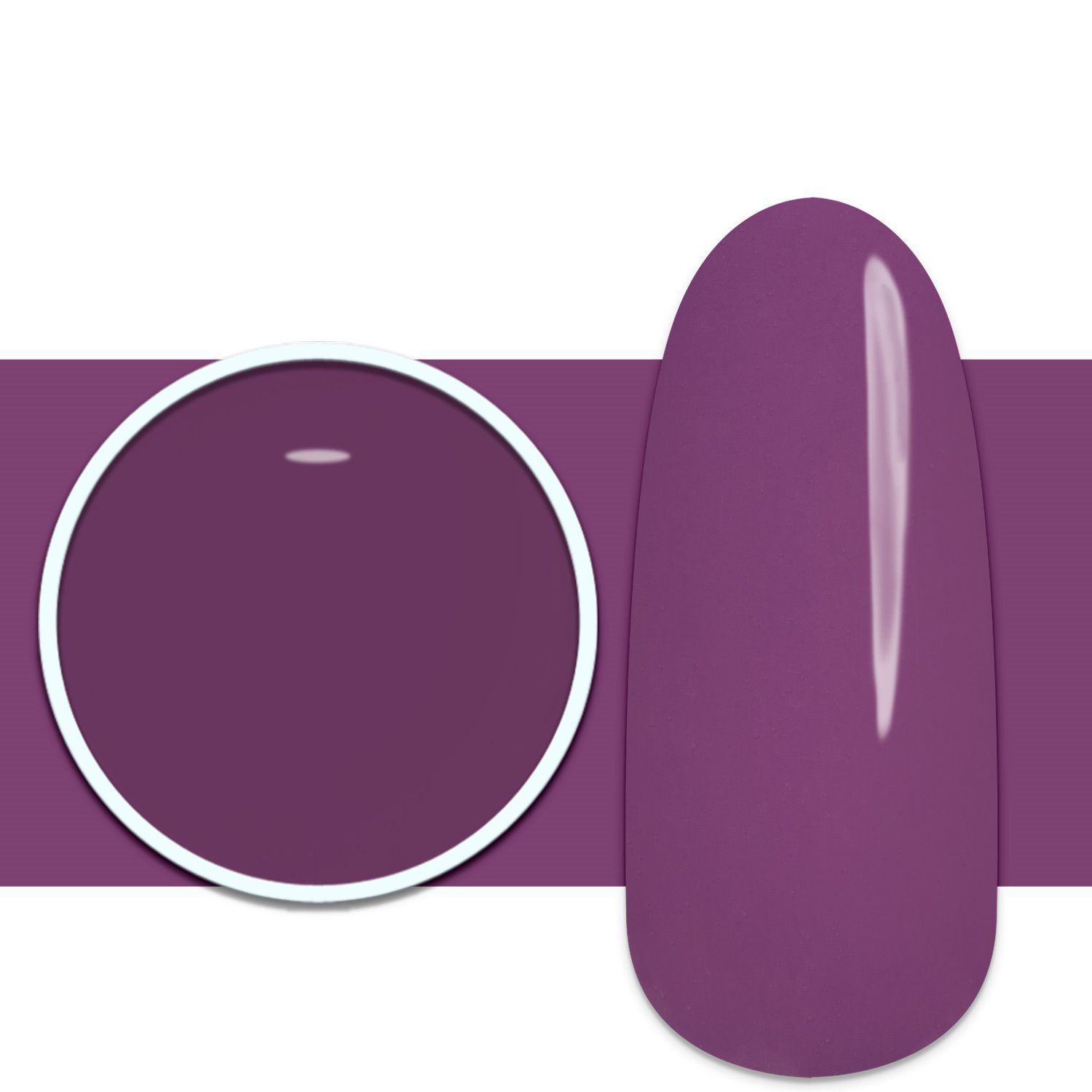 Gel Color F85 Scandal - Gel color violeta ciruela intenso autosellador