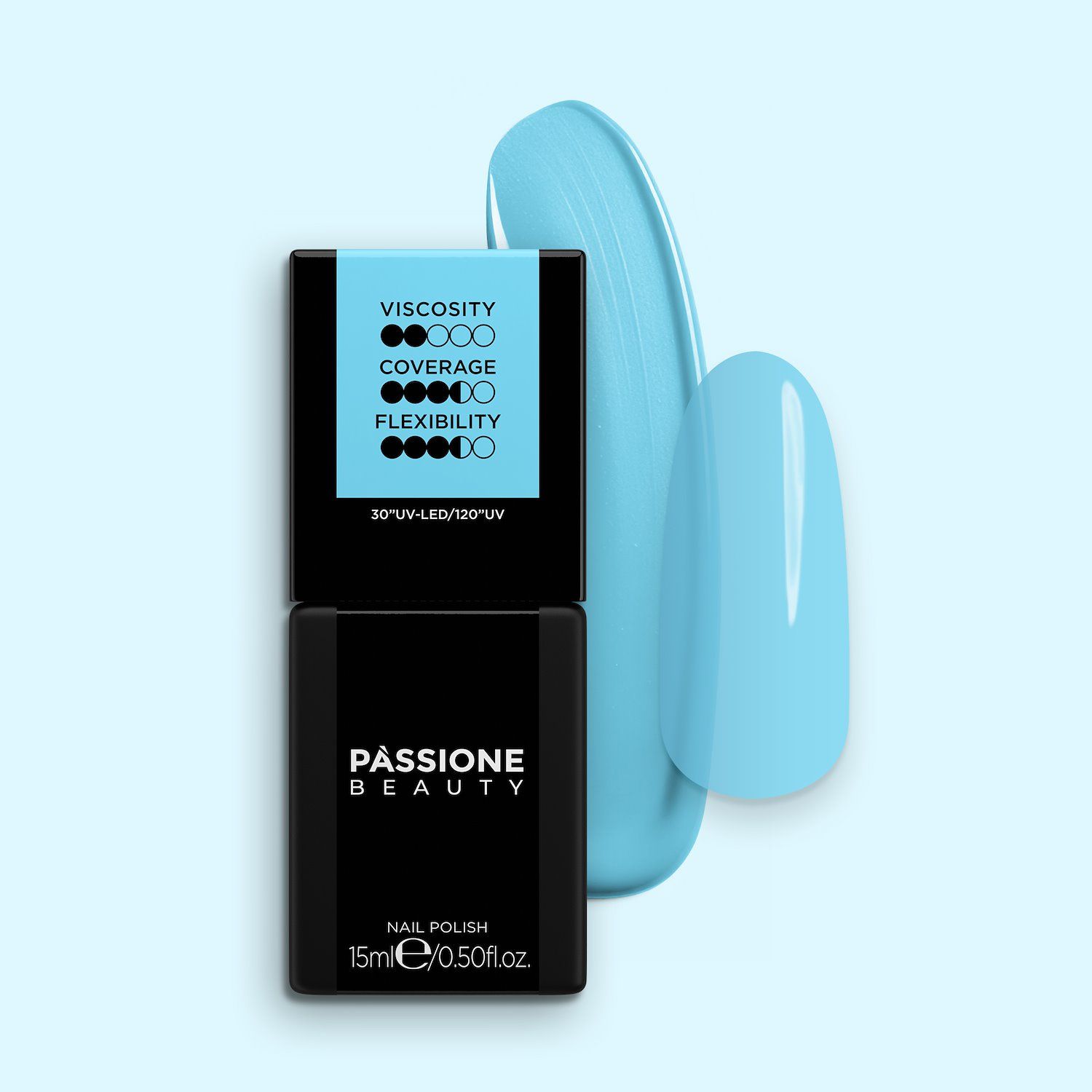 HD Pastel Blue Base - Gel Polish Rubber Base Pastel light blue