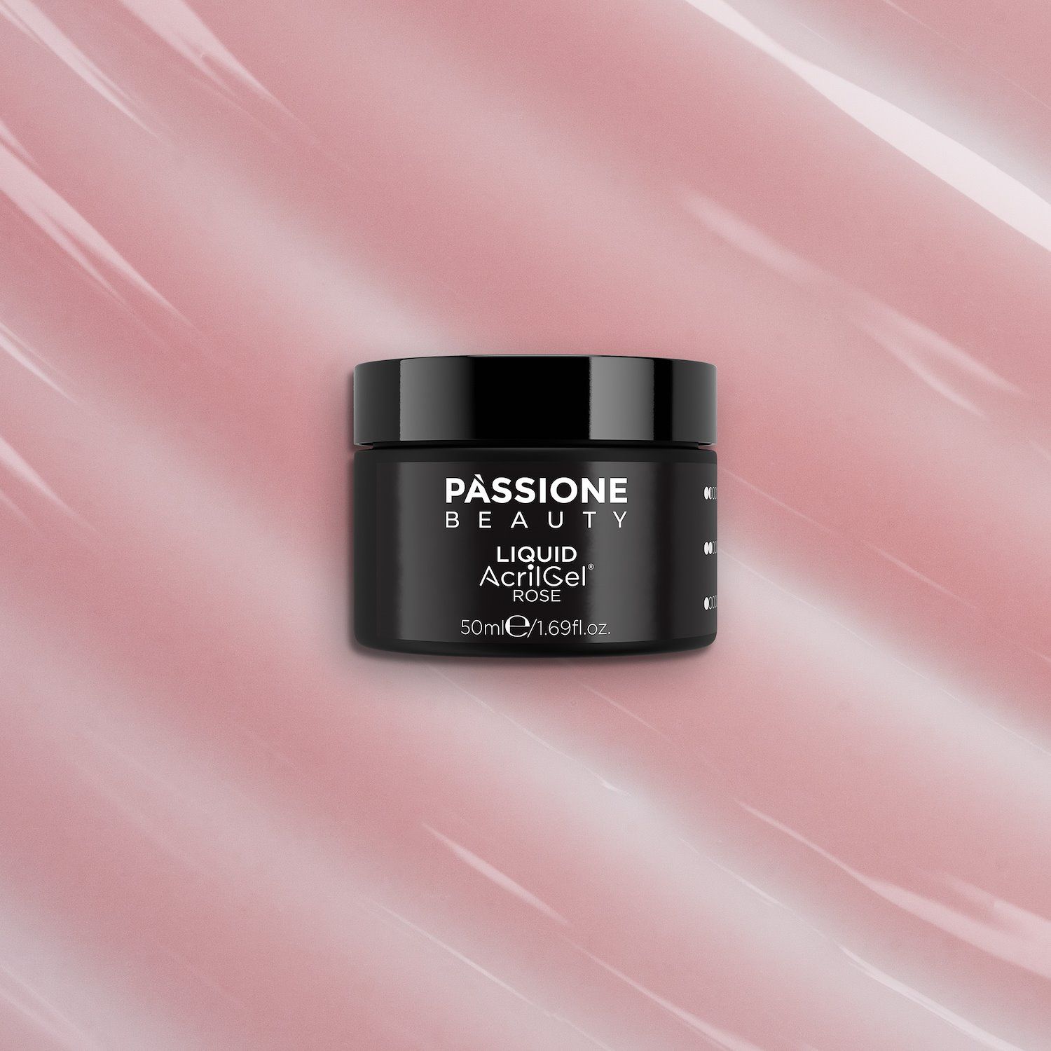 Liquid AcrilGel® Rose 50ml - Self-Levelling Low Viscosity Milky Deep Pink Builder Gel - detail 1