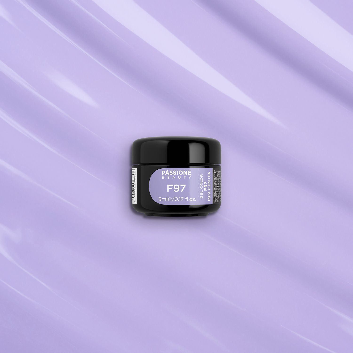 Gel Colour F97 Dolcevita - Pastellilac grey Self-sealing UV Gel Colour - detail 1