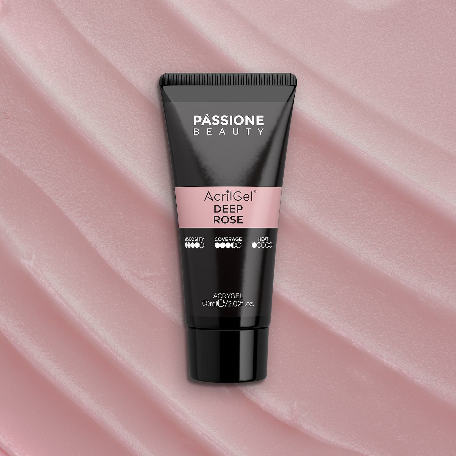 AcrilGel® Deep Rose 60ml - Gel-Acrilico rosa cipria scuro, freddo, mediamente coprente - dettaglio 1