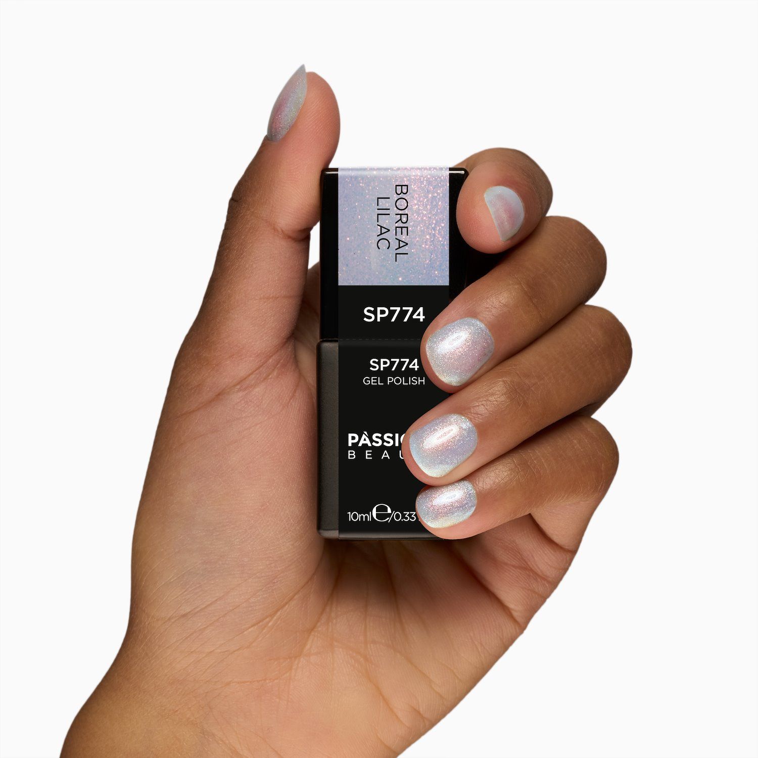 UV-Nagellack SP774 Boreal Lilac - UV-Nagellack Lila mit Micro-Glitzern im Borealis-Effekt - Detail 1