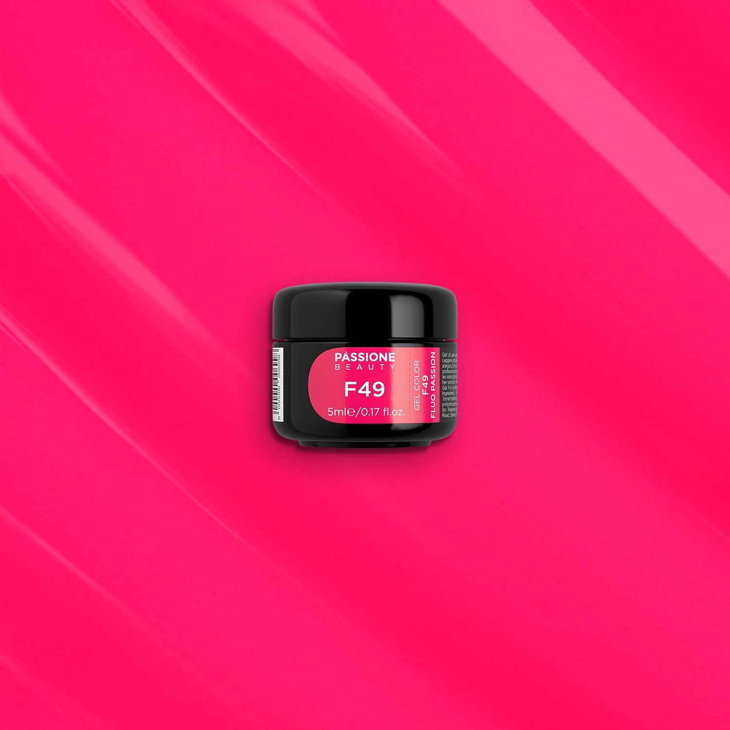 Gel Couleur F49 Fluo Passion - Gel Couleur autoscellant fuchsia shocking - détail 1