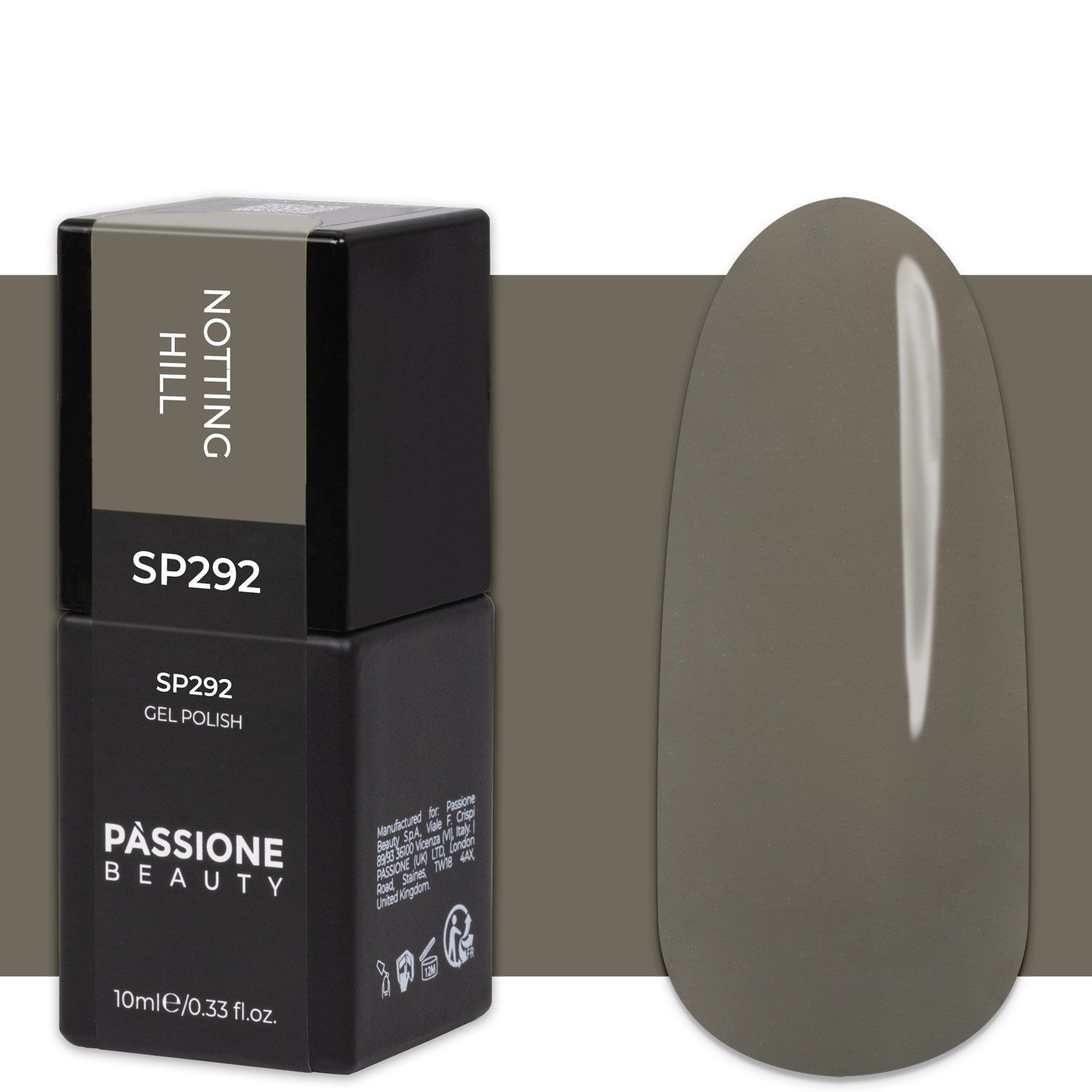 Gel Nail Polish SP292 Notting Hill - Grey gel polish