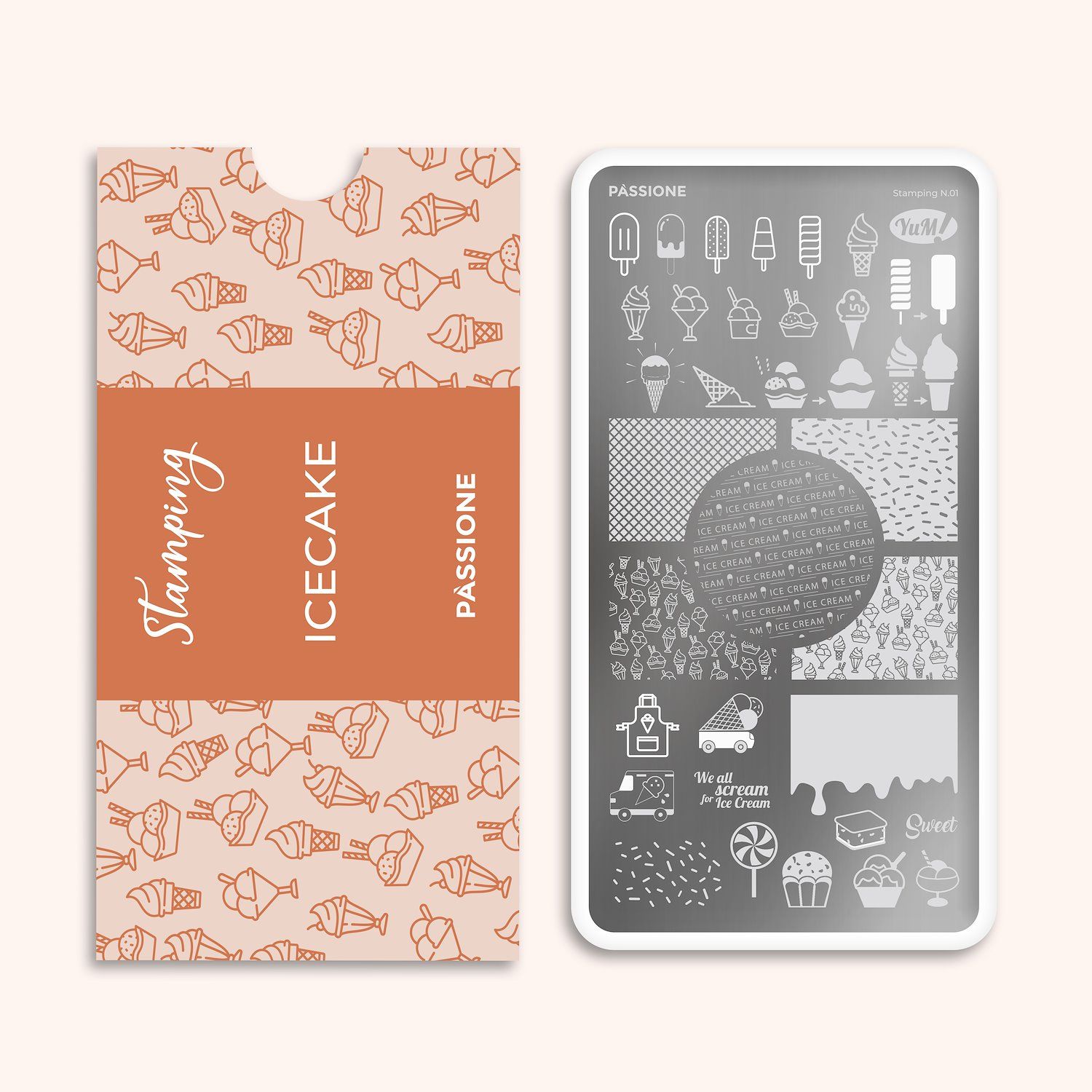 Icecake - Plaque stamping