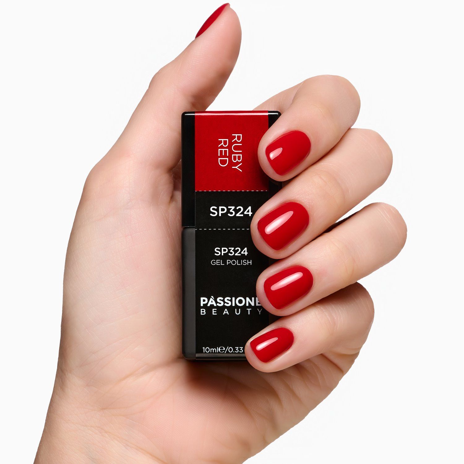 UV Nagellack NL324 Ruby Red Detail