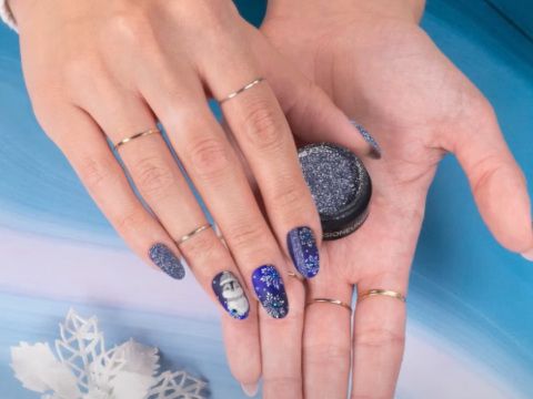 Silent Night | Pinguino Nail art