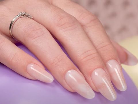 Milky Way | Nail art nude con AcrilGel