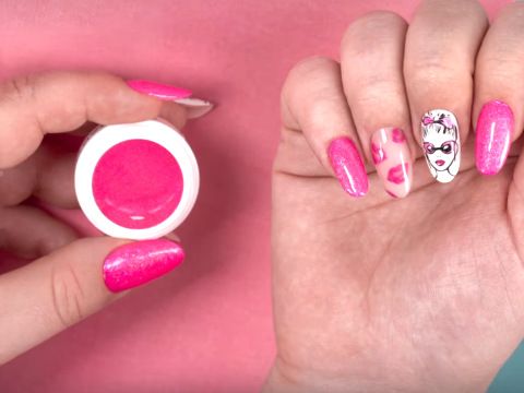 Ultra Pink! | Nail art babydoll