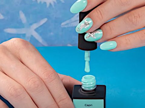 Ocean Avenue! | Nail art Chrome cavalluccio marino