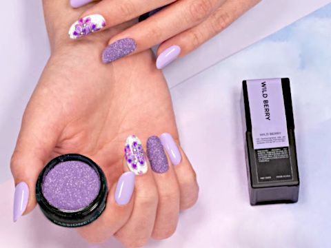 Wild Berry | Nail art fiori con Transfer Foil