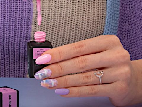 Beach Sunset | Nail art sfumata con nuvole