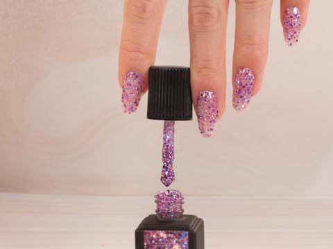 Pink Addicted! | Unghie glitter rosa