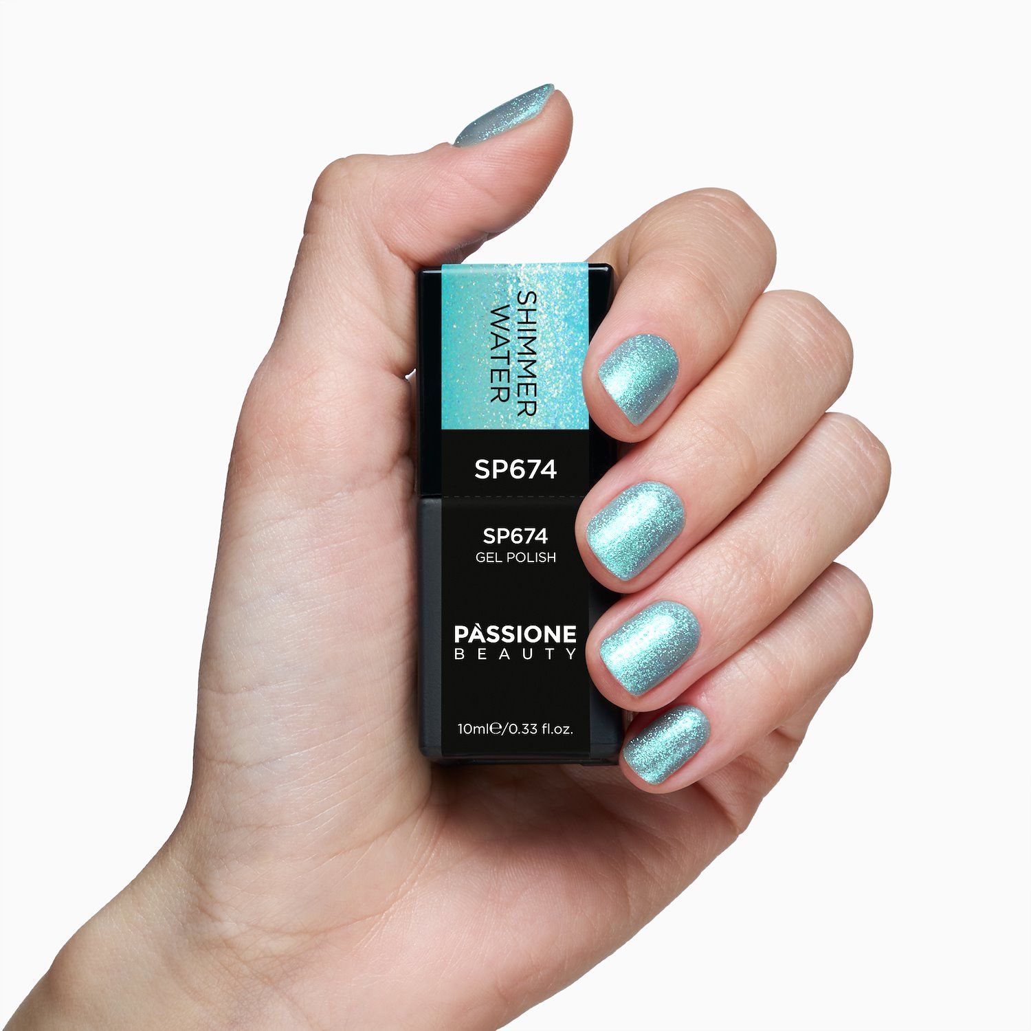 Gel Nail Polish SP674 Shimmer Water detail