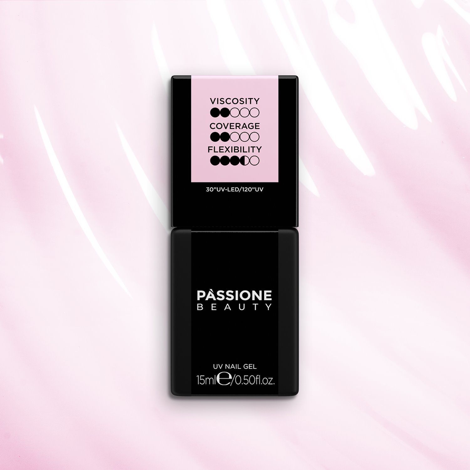 HD Base Babyboomer 15 ml - Base Rubber Semi-permanente Rose clair laiteux 15 ml - détail 1