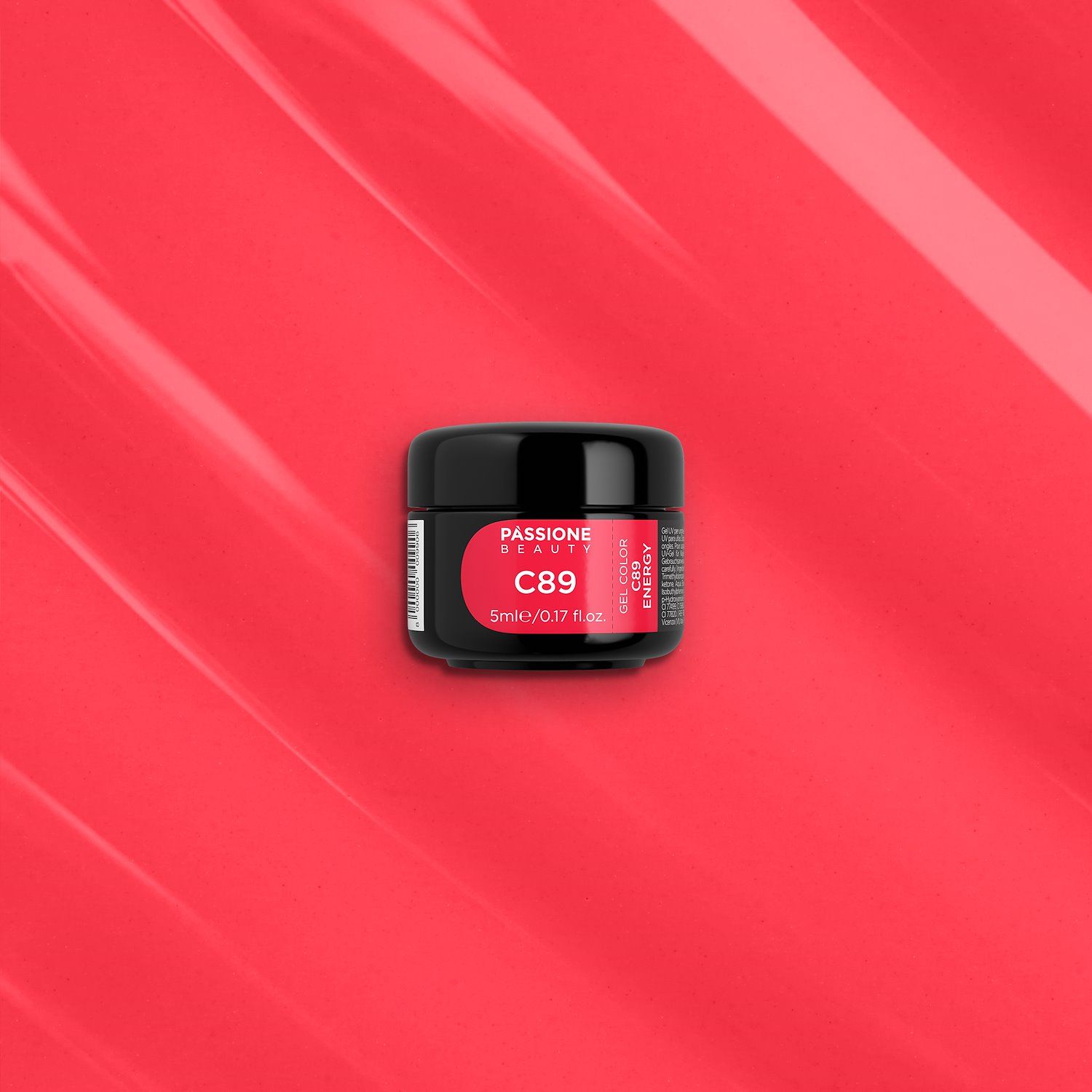 Gel Color C89 Energia - Gel color rosa corallo fluo - dettaglio 1
