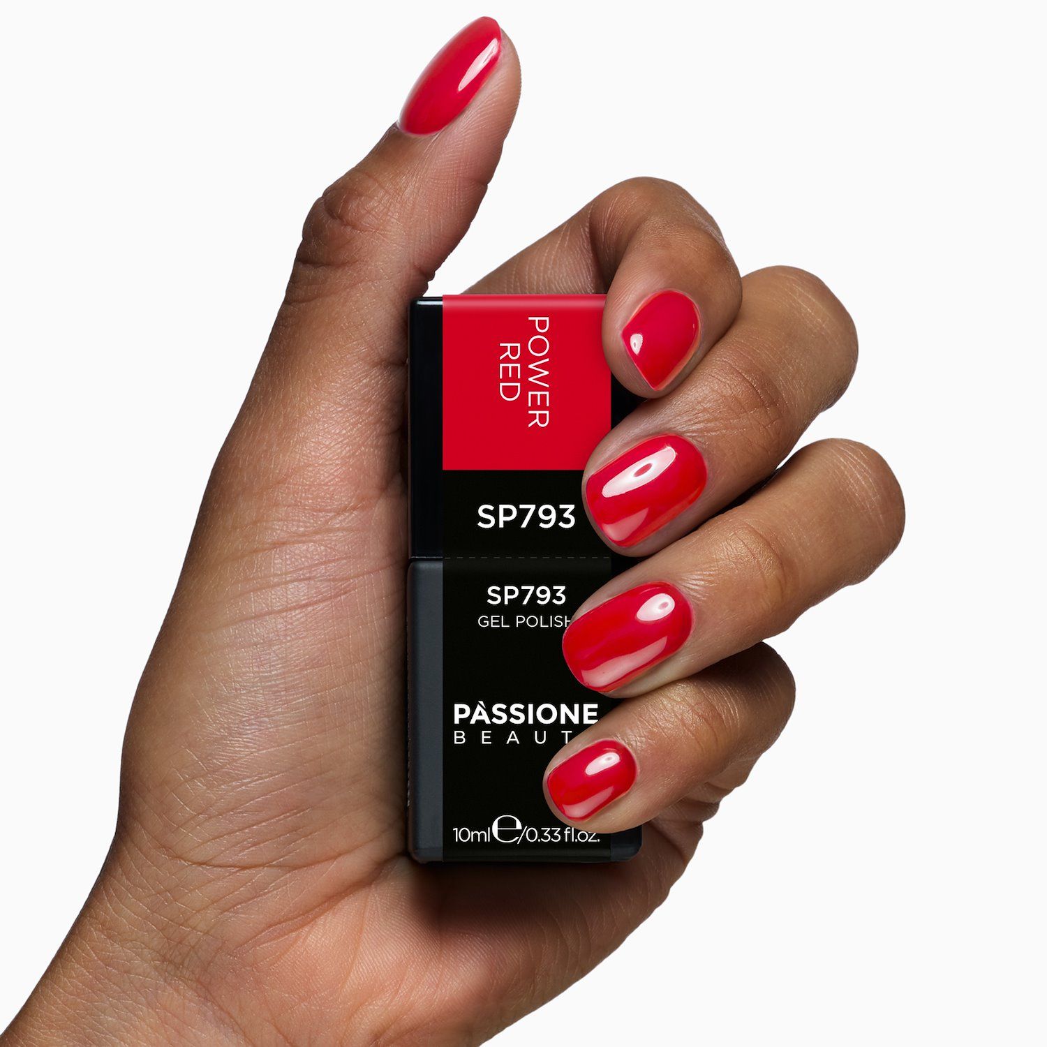 Esmalte semipermanente SP793 Power Red - Esmalte semipermanente rojo intenso - detalle 1