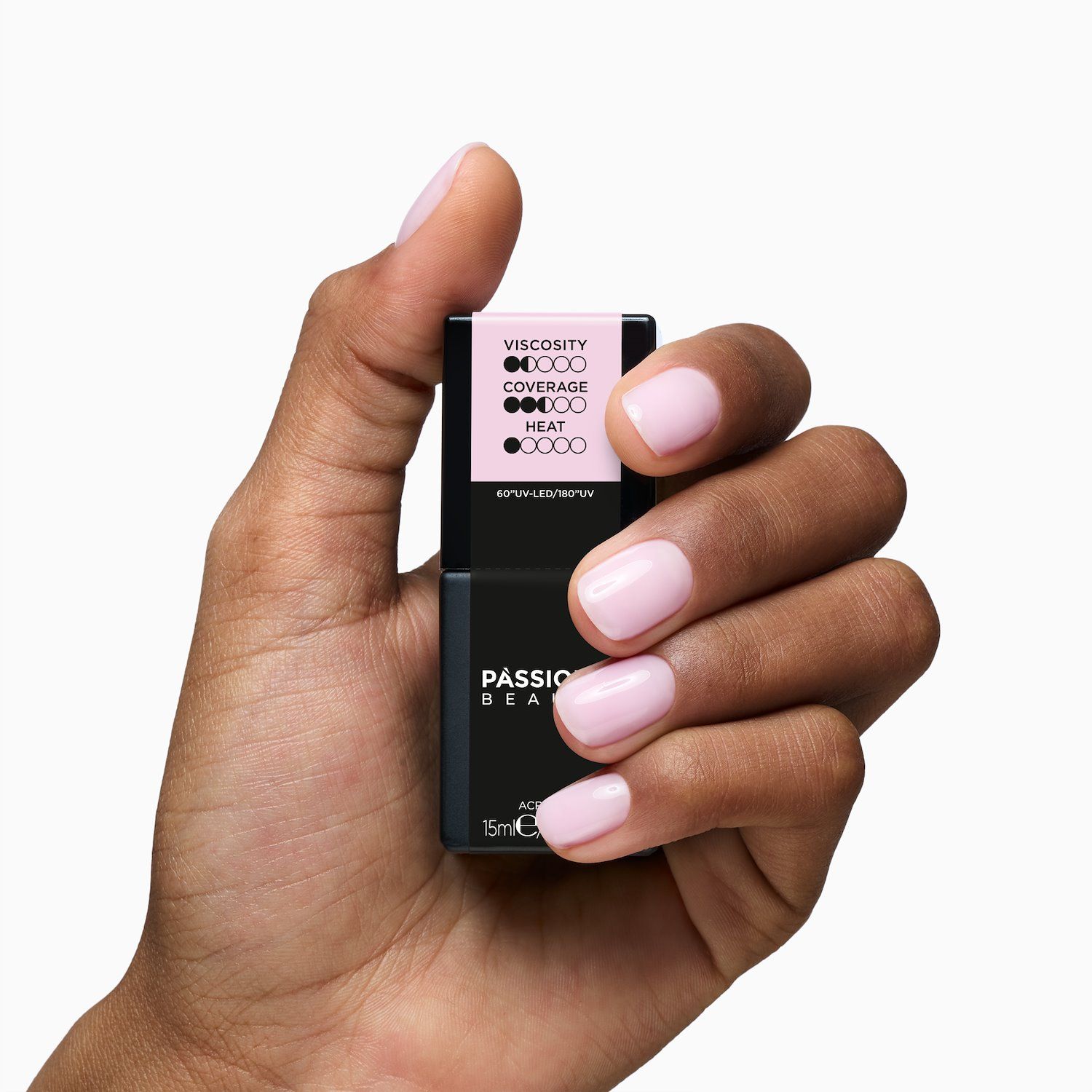 Liquid AcrilGel® Milky Pink 15ml - Self-levelling, low-viscosity builder gel in milky pink - detail 2