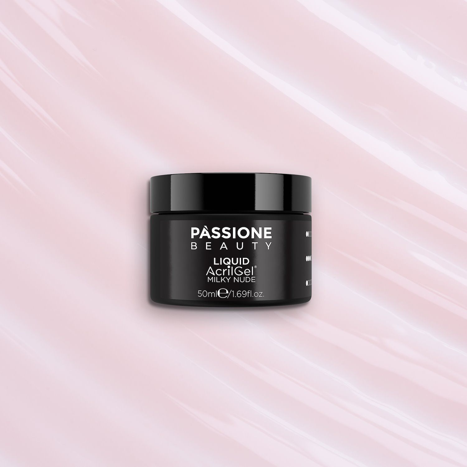 Liquid AcrilGel® Milky Nude 50ml - Gel constructeur autoégalisant à faible viscosité nude laiteux - détail 1