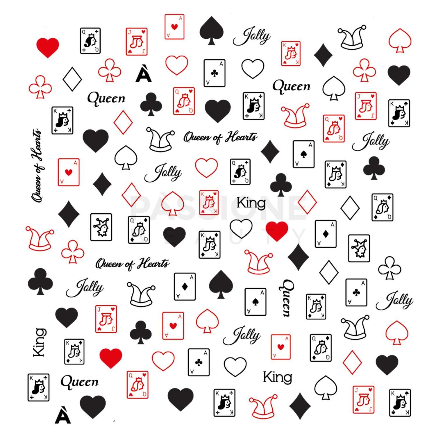 Card Game - Nail Stickers detail